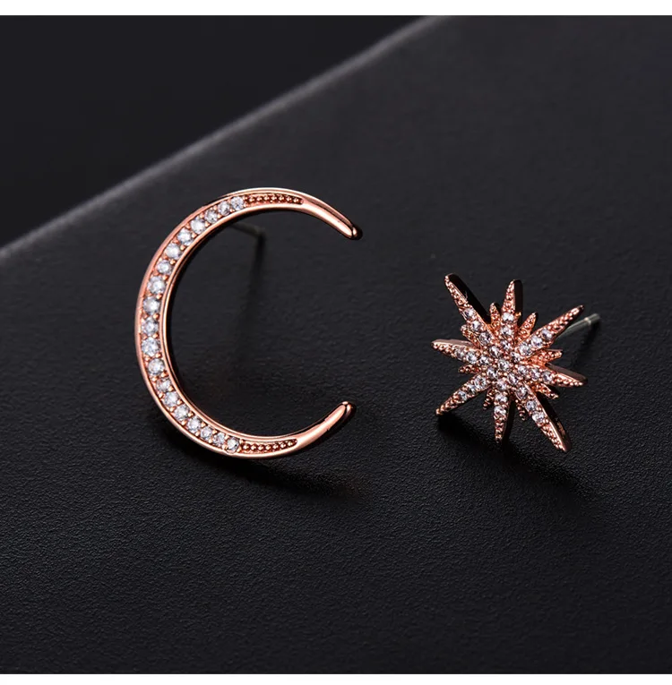 Wjbyrzi Moon Metal Women Classic Stud Earrings Star Asymmetric Earrings Simple Elegant Female Jewelry Korean Gift
Wjbyrzi Moon Metal Women Classic Stud Earrings Star Asymmetric Earrings Simple Elegant Female Jewelry Korean Gift