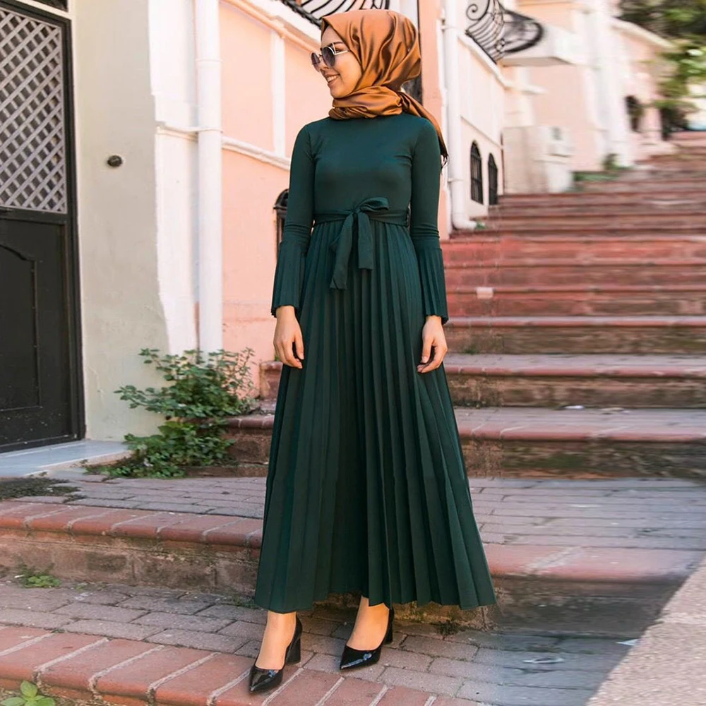 Ramadan Eid Mubarak Pleated Abaya Hijab Muslim Dress Caftan Dubai Kaftan Turkish Dresses Islamic Clothing Abayas For Women Islam
Ramadan Eid Mubarak Pleated Abaya Hijab Muslim Dress Caftan Dubai Kaftan Turkish Dresses Islamic Clothing Abayas For Women Islam