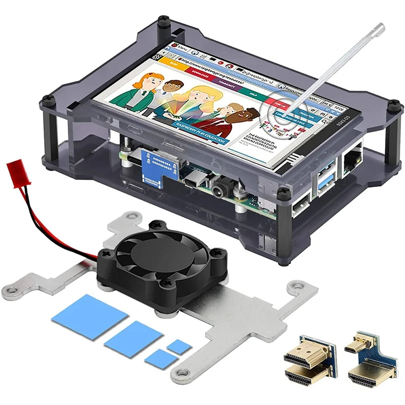 for Raspberry Pi 4 Touchscreen, 4 Inch Fps Touchscreen with Cooling Fan and Case for Raspberry 4/3B (Screen with Case)
for Raspberry Pi 4 Touchscreen, 4 Inch Fps Touchscreen with Cooling Fan and Case for Raspberry 4/3B (Screen with Case)