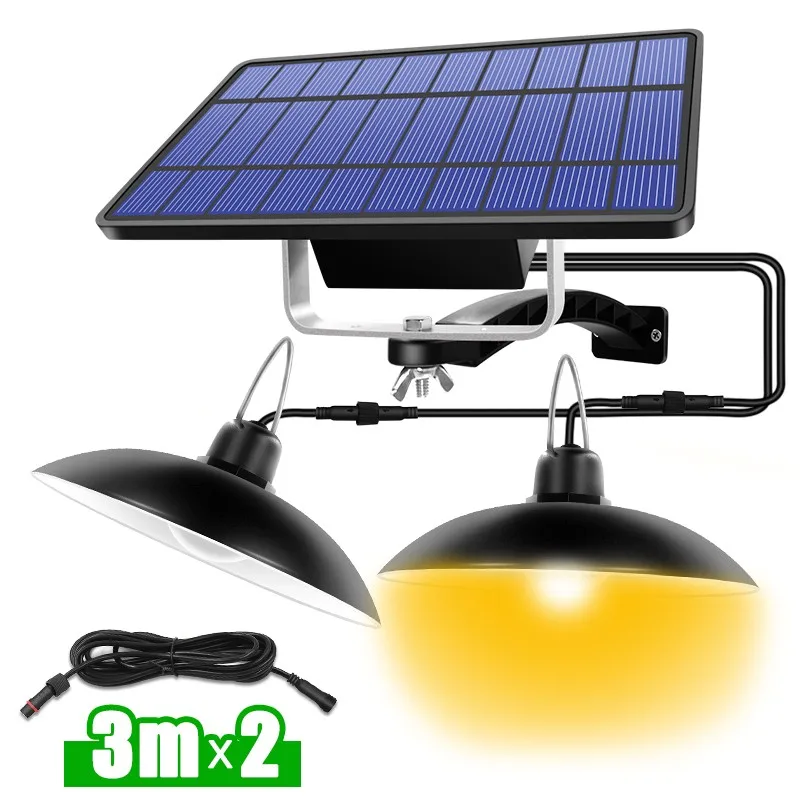 Double Head Solar Pendant Light Outdoor Indoor Solar Lamp With Line Warm White/White Lighting For Camping Home Garden Yard
Double Head Solar Pendant Light Outdoor Indoor Solar Lamp With Line Warm White/White Lighting For Camping Home Garden Yard