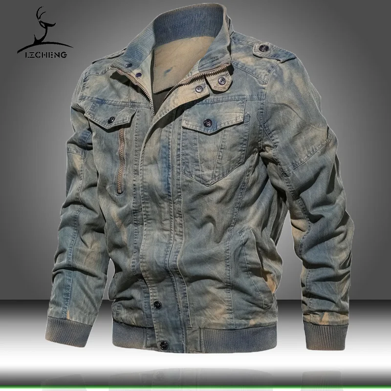 Mens Denim Jacket Big Size 6XL Military Tactical Jeans jacket Solid Casual Air Force Pilot Coat Casaco Masculino DropShipping
Mens Denim Jacket Big Size 6XL Military Tactical Jeans jacket Solid Casual Air Force Pilot Coat Casaco Masculino DropShipping