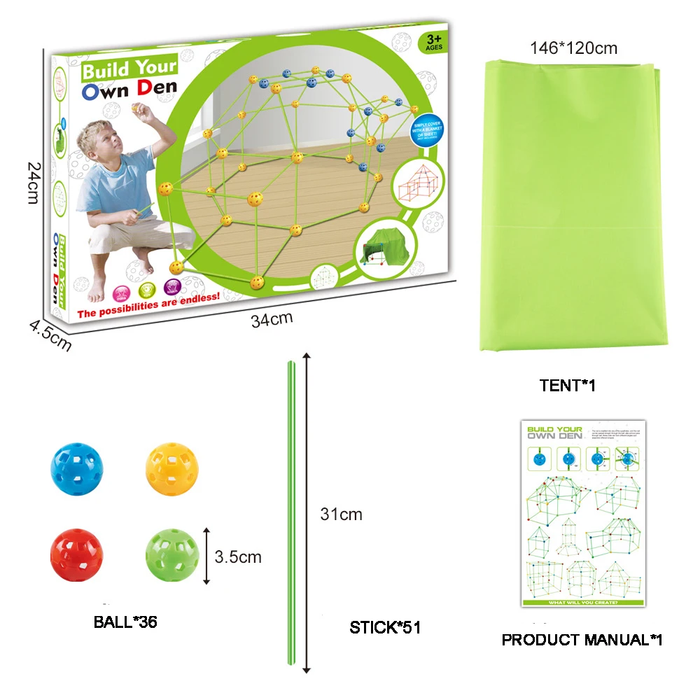 DIY Outdoor Tent Children Assemble Toys Parent Child Interactive Games Kids Tents Kit Improve Hands On Ability Toys
DIY Outdoor Tent Children Assemble Toys Parent Child Interactive Games Kids Tents Kit Improve Hands On Ability Toys