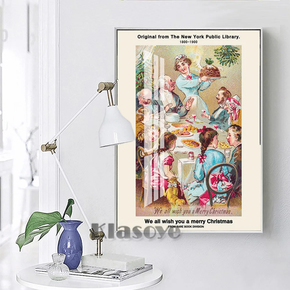 Rare Book Division Exhibition Retro Poster We All Wish You A Merry Christmas Illustration Wall Stickers Kids Room Home Decor
Rare Book Division Exhibition Retro Poster We All Wish You A Merry Christmas Illustration Wall Stickers Kids Room Home Decor