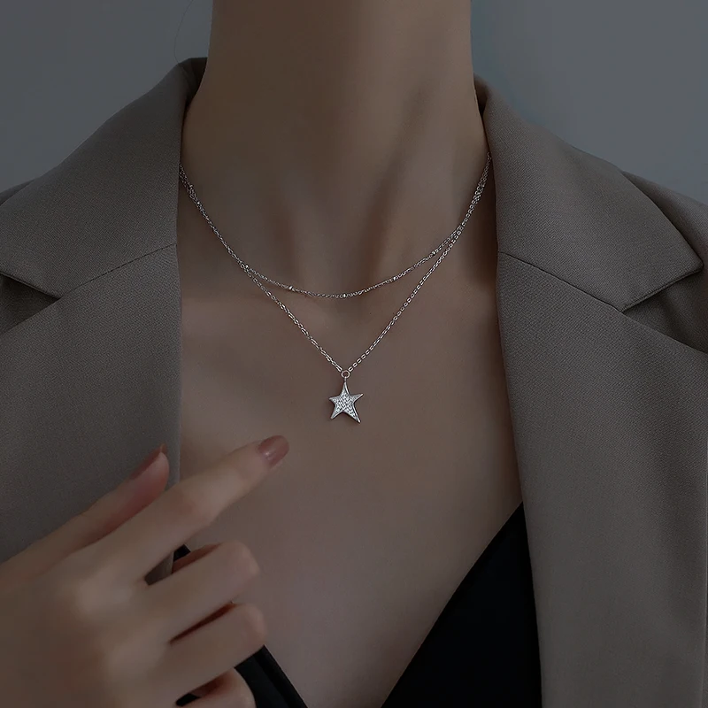 yin ao 925 Sterling Silver XINGX Double Layer Necklace Female 2020 nian New Style Ins Normcore Style Light Luxury Choker High
yin ao 925 Sterling Silver XINGX Double Layer Necklace Female 2020 nian New Style Ins Normcore Style Light Luxury Choker High