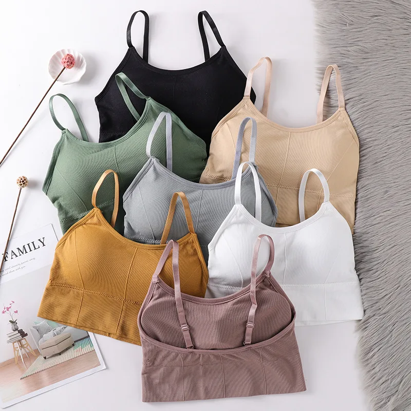 Summer New Tube Tops Sports Bra Women Wireless Padded Bra Seamless Solid Comfortable Bralette Crop Top All-Match Lingerie
Summer New Tube Tops Sports Bra Women Wireless Padded Bra Seamless Solid Comfortable Bralette Crop Top All-Match Lingerie