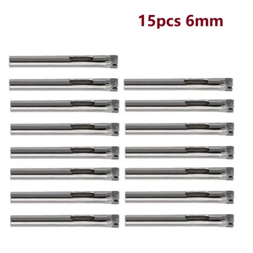 15Pcs 6mm Diamond Cutter Hole Saw Drill Bit Tools Set For Tile Ceramic Glass 6mm Diamond Coated Drill Bit
15Pcs 6mm Diamond Cutter Hole Saw Drill Bit Tools Set For Tile Ceramic Glass 6mm Diamond Coated Drill Bit