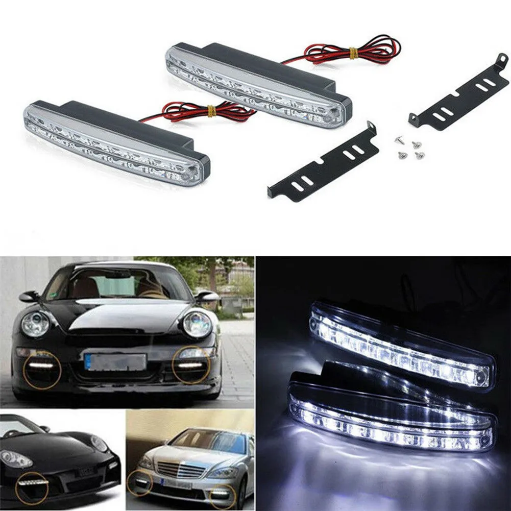 2 sets 8 LED Car DRL Fog Light Lamp Daytime Running Light White Bright Lightness Driving Lamp Hot Sale Car Light Replacement
2 sets 8 LED Car DRL Fog Light Lamp Daytime Running Light White Bright Lightness Driving Lamp Hot Sale Car Light Replacement