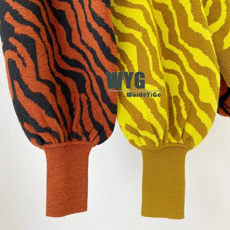 Ladies Zebra Knit Cardigans 2020 Autumn Winter Blogger Fashion Long Lantern Sleeve Wool Blend Elegant Warm Striped Sweaters Tops
Ladies Zebra Knit Cardigans 2020 Autumn Winter Blogger Fashion Long Lantern Sleeve Wool Blend Elegant Warm Striped Sweaters Tops