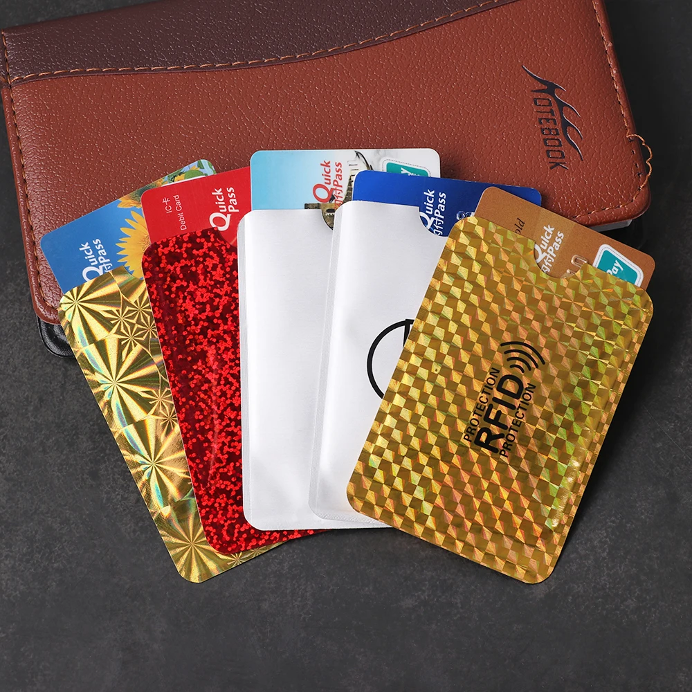 Чехол-кошелек с защитой от кражи Бесконтактный защитный чехол для кредитных карт