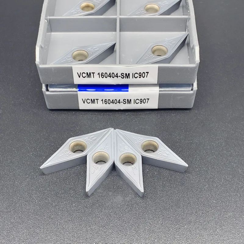 Металлический токарный инструмент VCMT160404 SM IC907 IC908, токарный станок с ЧПУ, индексируемый режущий инструмент VCMT 160408, карбидные инструменты, 10 шт. 
Металлический токарный инструмент VCMT160404 SM IC907 IC908, токарный станок с ЧПУ, индексируемый режущий инструмент VCMT 160408, карбидные инструменты, 10 шт.
