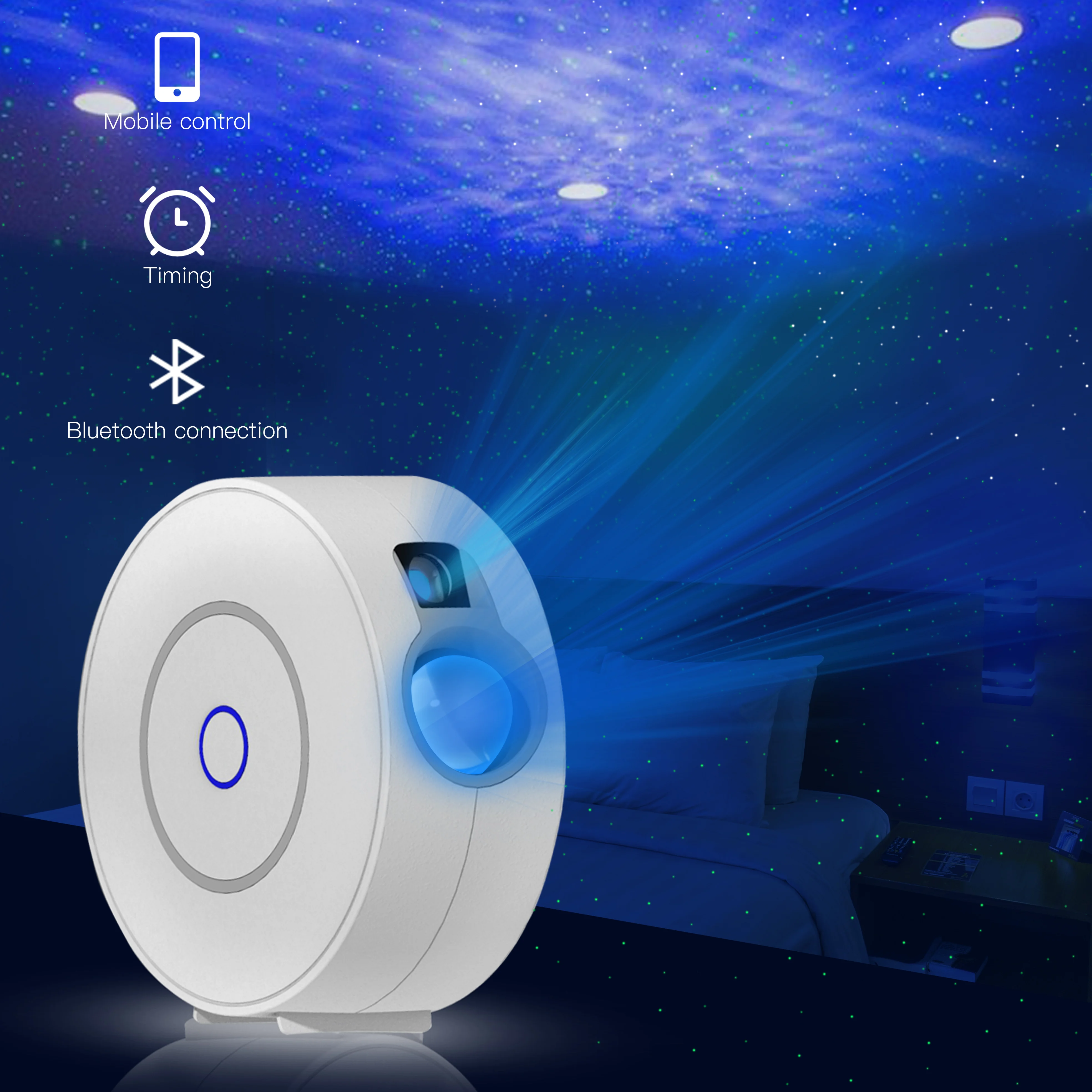 New Colorful 360 Degree Rotation Projection Led Starry Sky Laser Nebula Projector Moon Lamp Night Light For Kids Bedroom
New Colorful 360 Degree Rotation Projection Led Starry Sky Laser Nebula Projector Moon Lamp Night Light For Kids Bedroom