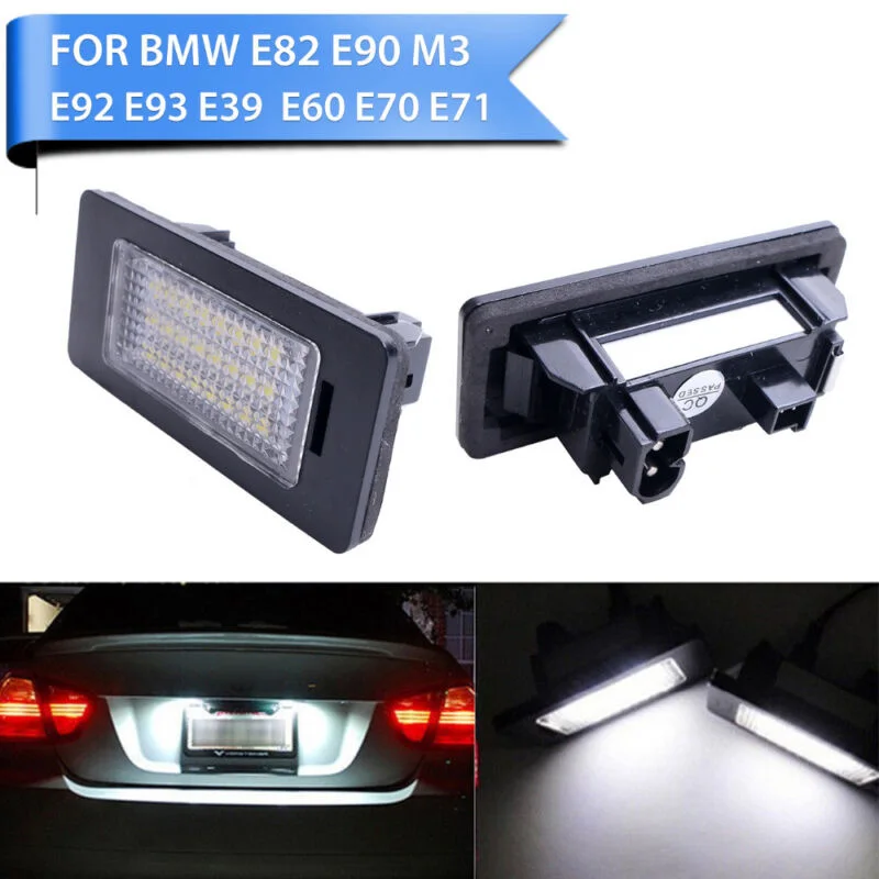 E60 E61 E93 License Plate Number Lights High Brightness 2pcs For BMW E90 M3 E92 6000-6500K High Quality
E60 E61 E93 License Plate Number Lights High Brightness 2pcs For BMW E90 M3 E92 6000-6500K High Quality