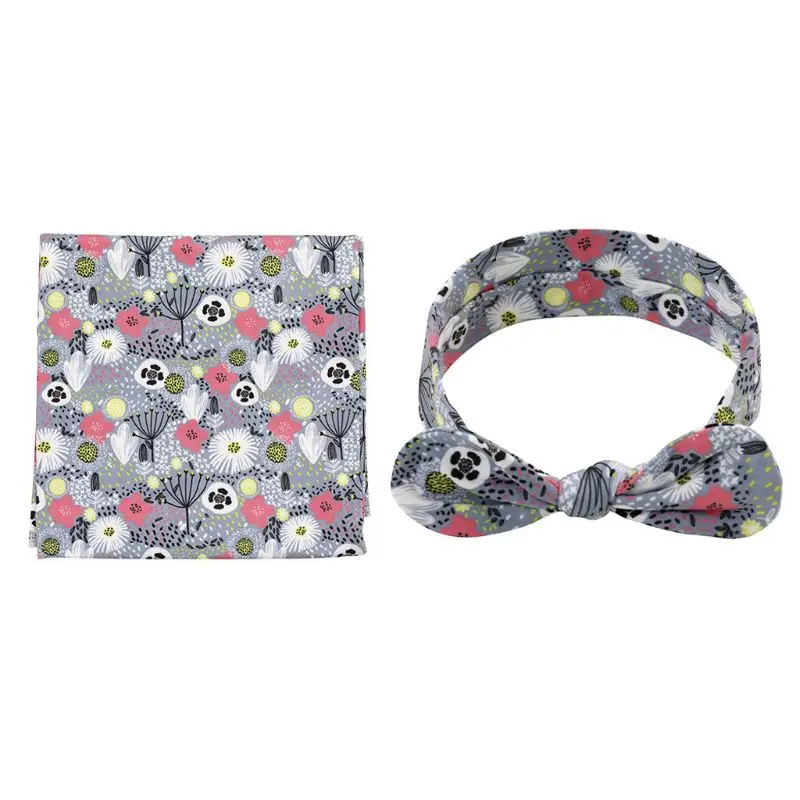 Newborn Soft Infant Receiving Blanket Headband Set Baby Floral Wrap Swaddle Set Gift for Baby Shower New Dropship
Newborn Soft Infant Receiving Blanket Headband Set Baby Floral Wrap Swaddle Set Gift for Baby Shower New Dropship