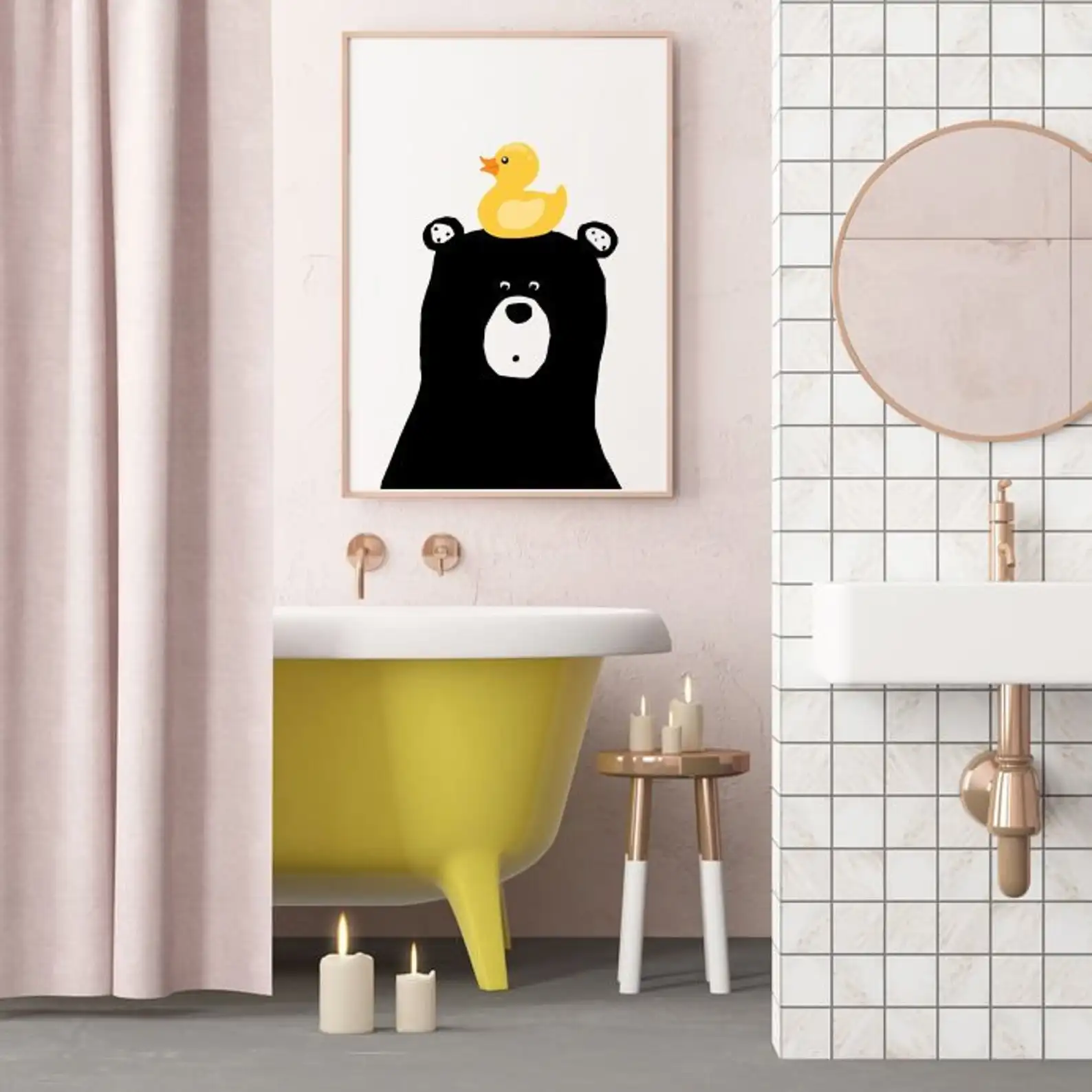 Funny Animal Bear with Ducky Canvas Painting Art Nordic Posters and Prints Wall Pictures for Living Room Decoration Frameless
Funny Animal Bear with Ducky Canvas Painting Art Nordic Posters and Prints Wall Pictures for Living Room Decoration Frameless