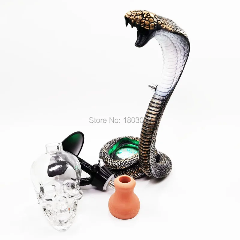 A New Design Shisha Cobra Hookah Snake Chicha LED Sheesha Pipe Skull-Shape Glass Hookah
A New Design Shisha Cobra Hookah Snake Chicha LED Sheesha Pipe Skull-Shape Glass Hookah