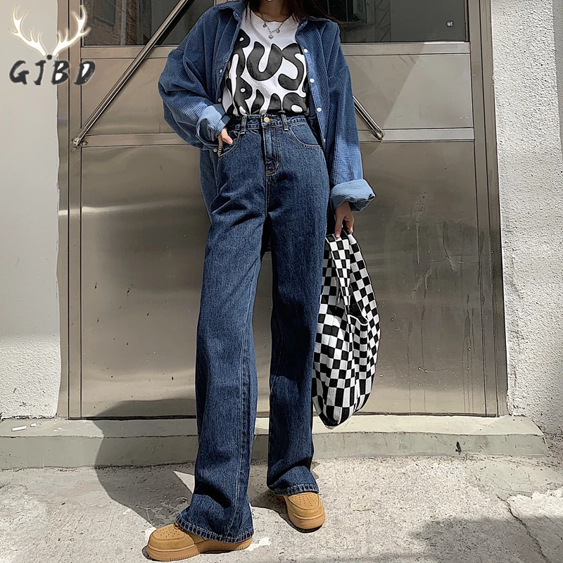Blue High Waist Womens Jeans Streetwear Korean Fashion Straight Denim Trouser Vintage Baggy Casual Mom Wide Leg Slit Jean Pants
Blue High Waist Womens Jeans Streetwear Korean Fashion Straight Denim Trouser Vintage Baggy Casual Mom Wide Leg Slit Jean Pants