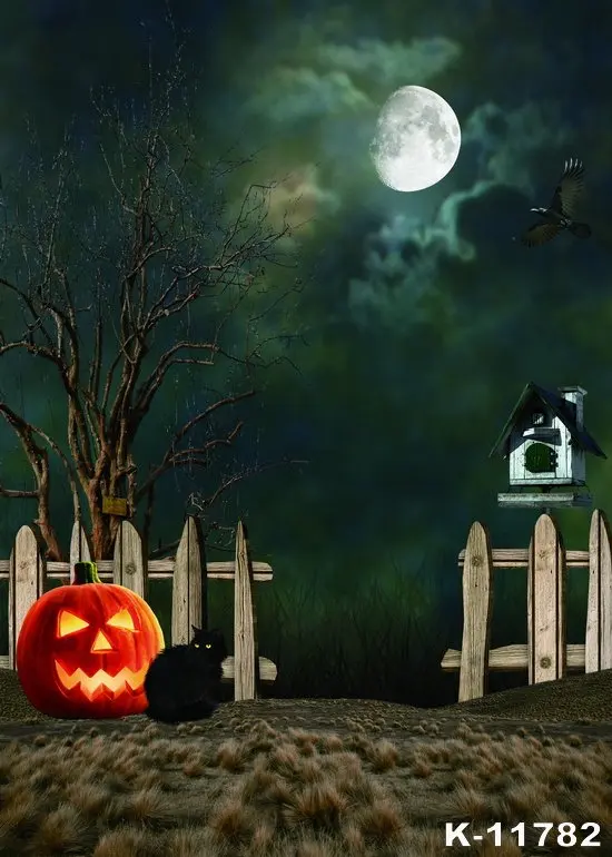 Halloween Backdrop for Party Photography Pumpkin Fall Night Moon Background Children Adults Portrait Banner Photo Booth Prop 
Halloween Backdrop for Party Photography Pumpkin Fall Night Moon Background Children Adults Portrait Banner Photo Booth Prop