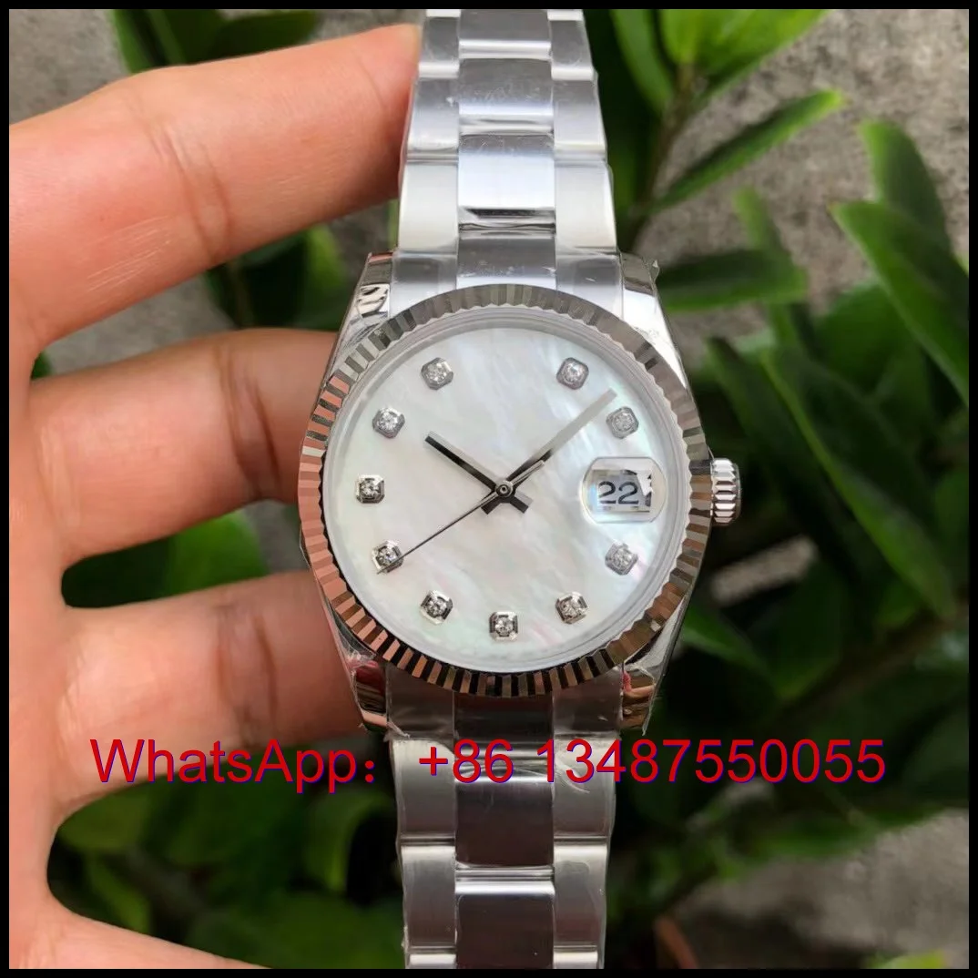 Fashion Brand 36mm Diamond Dial Calendar Sapphire Luminous Stainless Steel Man Clock Automatic Mechanical Watch
Fashion Brand 36mm Diamond Dial Calendar Sapphire Luminous Stainless Steel Man Clock Automatic Mechanical Watch