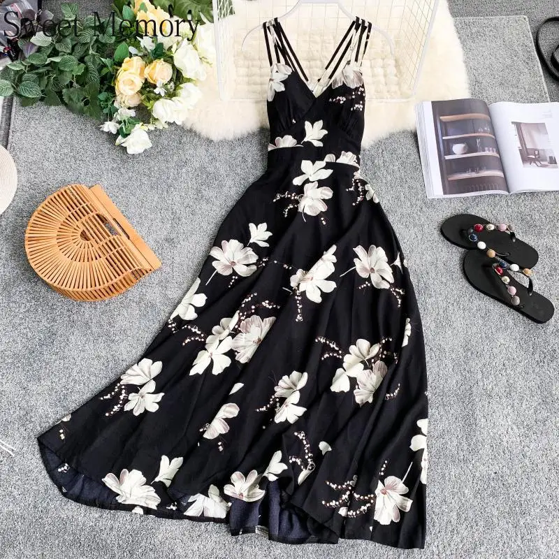Sweet Memory Wine Red Black Green Spaghetti Strap Swexy Dresses V-Neck Sleeveless Party Dress Elegant Women Beach Vestido
Sweet Memory Wine Red Black Green Spaghetti Strap Swexy Dresses V-Neck Sleeveless Party Dress Elegant Women Beach Vestido