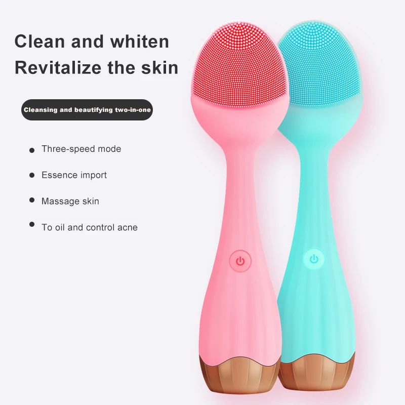 Electric Silicone Facial Brush USB Face Brush Cleansing Waterproof Sonic Vibration Cleanser Deep Pore Cleansing Skin Massager
Electric Silicone Facial Brush USB Face Brush Cleansing Waterproof Sonic Vibration Cleanser Deep Pore Cleansing Skin Massager