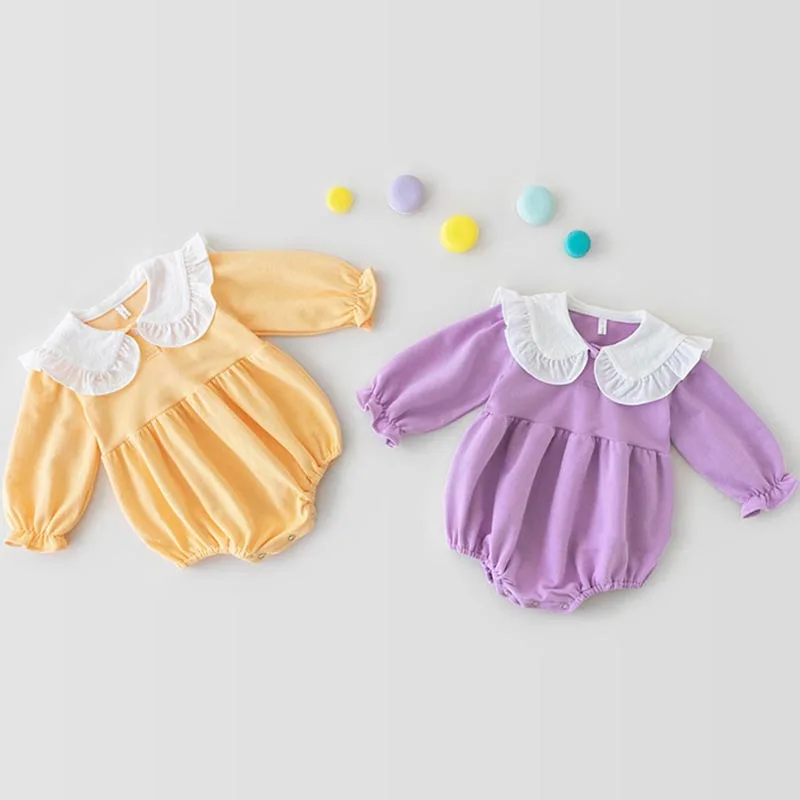 Spring Autumn Newborn Baby Bodysuits Cotton Clothing Infant Girls Long Sleeve Bodysuits Kids Girls Fashion Casual Solid Jumpsuit
Spring Autumn Newborn Baby Bodysuits Cotton Clothing Infant Girls Long Sleeve Bodysuits Kids Girls Fashion Casual Solid Jumpsuit