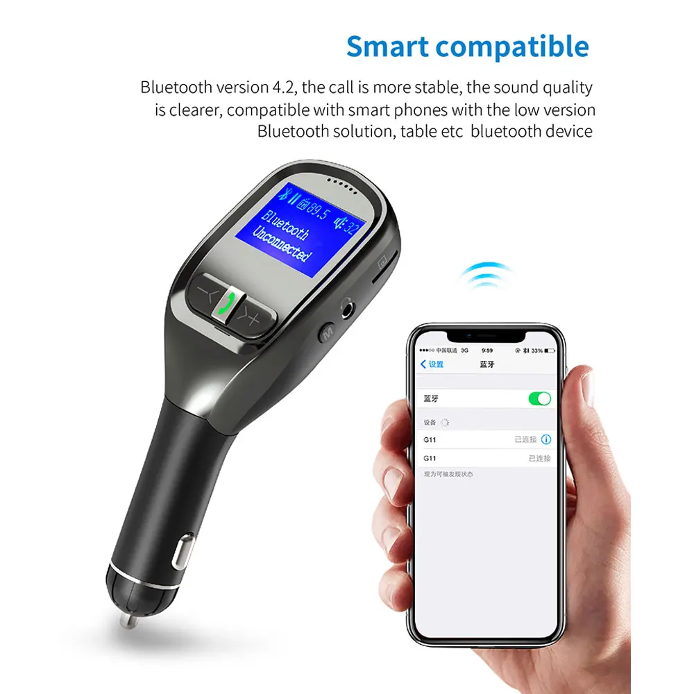 DSYCAR 1Pcs Bluetooth Receiver Car Kit with Dual Port USB Car Charger for IOS Android etc Smartphones Tablet New 
DSYCAR 1Pcs Bluetooth Receiver Car Kit with Dual Port USB Car Charger for IOS Android etc Smartphones Tablet New