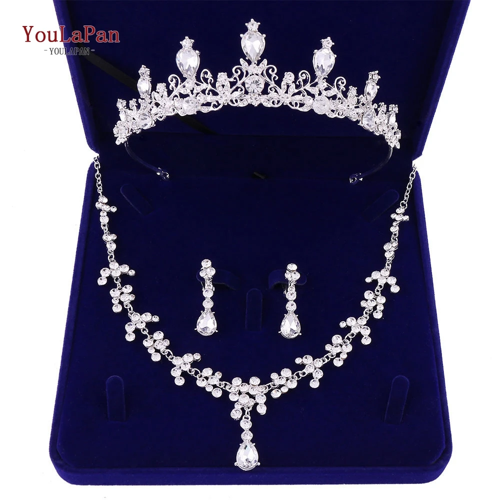 TOPQUEEN Bridal Jewelry Set - Bride Crystal Rhinestone Hair Accessories Tiaras Crown Earrings Necklace Sets for Wedding HP329
TOPQUEEN Bridal Jewelry Set - Bride Crystal Rhinestone Hair Accessories Tiaras Crown Earrings Necklace Sets for Wedding HP329