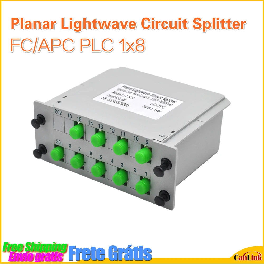 FC/APC PLC 1x8 распределитель волоконно-оптического сигнала FTTH разделитель коробка 1*8