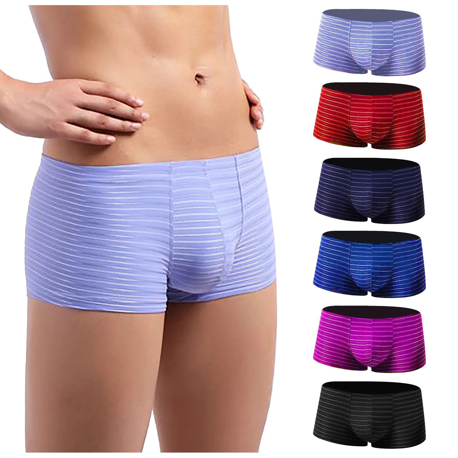 Men'S Underwear Fashion Trend Color Stripes Comfortable Low Waist Boxer Briefs Men Boxer Underwear Pants Comfortable Underpants
Men'S Underwear Fashion Trend Color Stripes Comfortable Low Waist Boxer Briefs Men Boxer Underwear Pants Comfortable Underpants