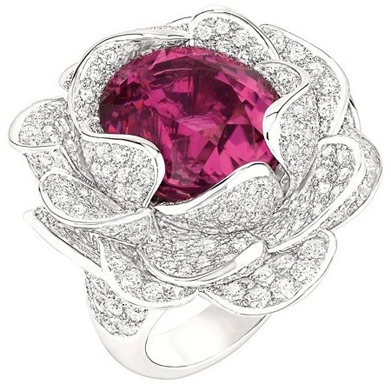 Luxury S925 Silver Plated Rose Flower Ring Micro Paved Rhinestones Red Zircorn Rings For Women Wedding Party Jewelry Gift T4Z188
Luxury S925 Silver Plated Rose Flower Ring Micro Paved Rhinestones Red Zircorn Rings For Women Wedding Party Jewelry Gift T4Z188