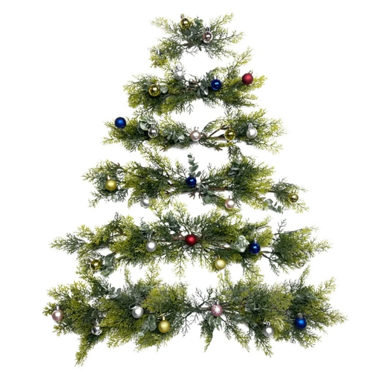 Creative Simulation Wall Hanging Christmas Tree with Metallic Plastic Ball Bells Pendant Xmas New Year Holiday Party Door Window
Creative Simulation Wall Hanging Christmas Tree with Metallic Plastic Ball Bells Pendant Xmas New Year Holiday Party Door Window