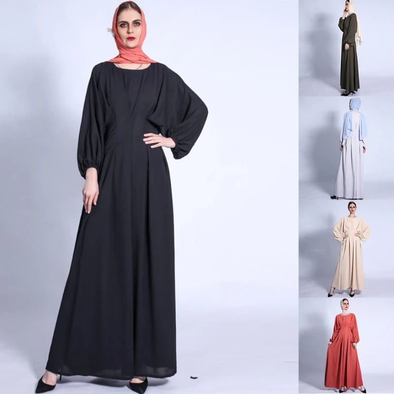Women Eid Ramadan Maxi Long Dress Batwing Puff Sleeve Loose Abaya Kaftan Robe High Waist A-Line Flared Islamic Dubai Party
Women Eid Ramadan Maxi Long Dress Batwing Puff Sleeve Loose Abaya Kaftan Robe High Waist A-Line Flared Islamic Dubai Party