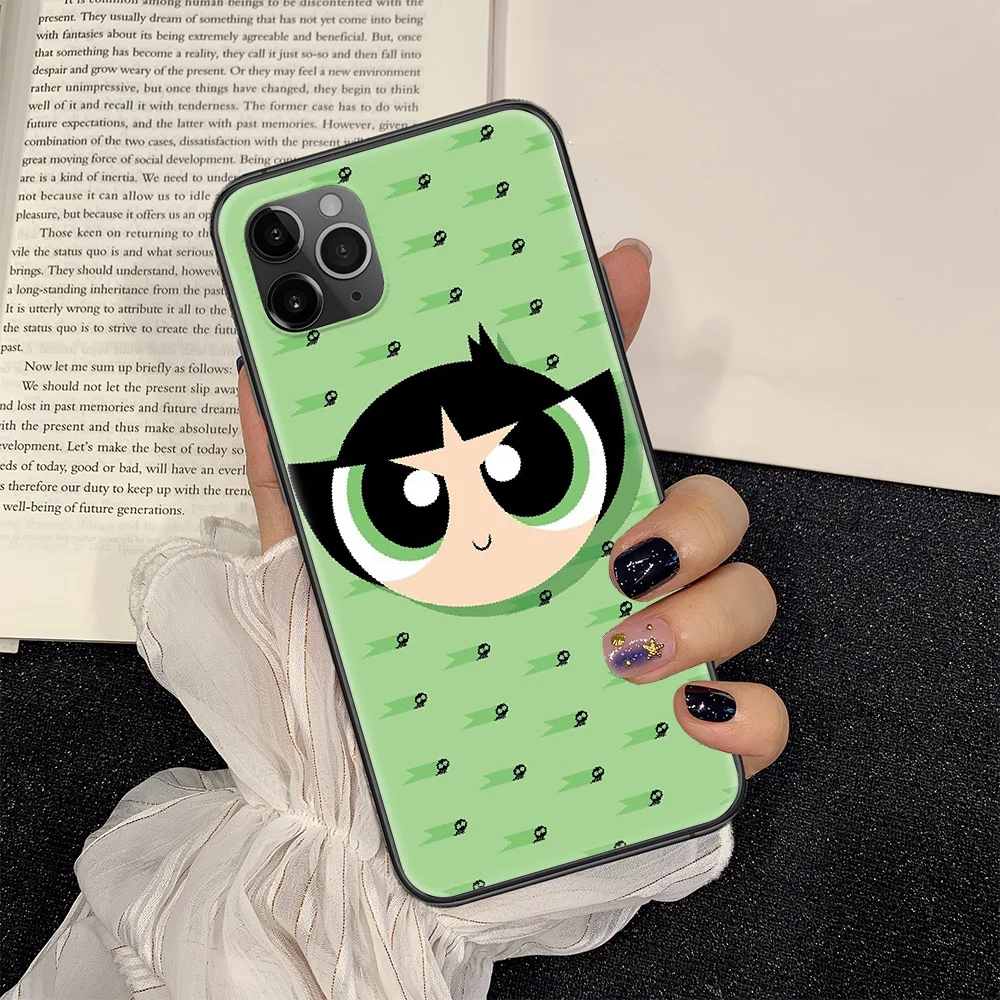 Cute Power Girl Cartoon PUFFS Phone Case Cover Hull For iphone 5 5s se 2 6 6s 7 8 12 mini plus X XS XR 11 PRO MAX black pretty
Cute Power Girl Cartoon PUFFS Phone Case Cover Hull For iphone 5 5s se 2 6 6s 7 8 12 mini plus X XS XR 11 PRO MAX black pretty