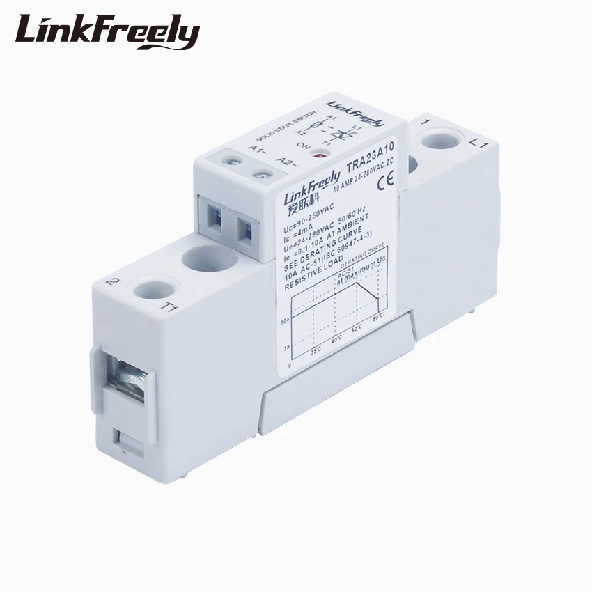 TRA23A10 10A твердотельные релейные платы модуль SSR AC 90 250VAC вход выход 24 280VAC Мини Смарт