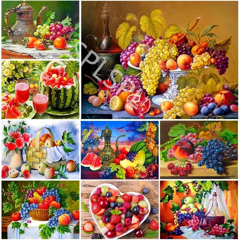 5D Diamond Painting Fruit Flower Still Life Grapes Square Round Drill Embroidery Nordic Cross Stitch Rhinestone Home Decor
5D Diamond Painting Fruit Flower Still Life Grapes Square Round Drill Embroidery Nordic Cross Stitch Rhinestone Home Decor