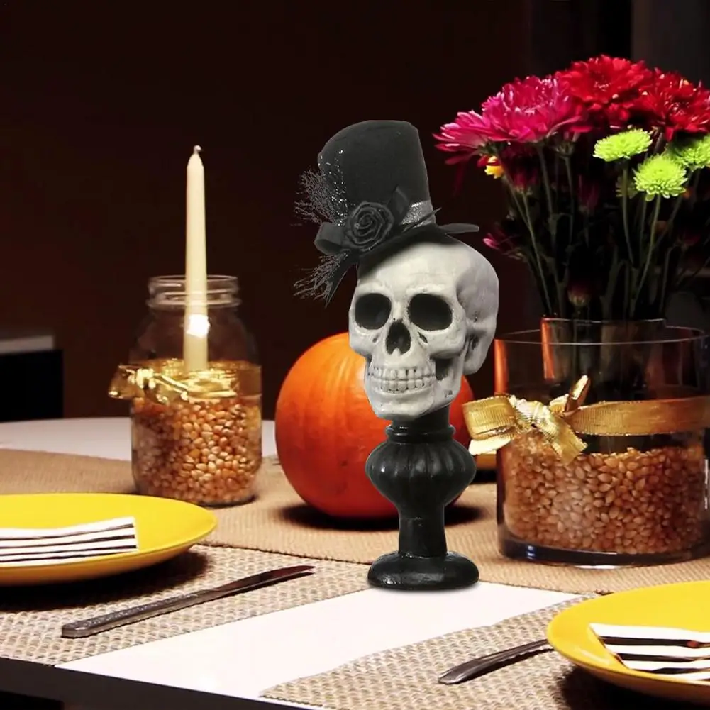 Halloween Skull With Hat Decoration Skeleton Statue Ornament Horror Skull Desktop Figurines Resin Crafts Sculpture Home Decor
Halloween Skull With Hat Decoration Skeleton Statue Ornament Horror Skull Desktop Figurines Resin Crafts Sculpture Home Decor
