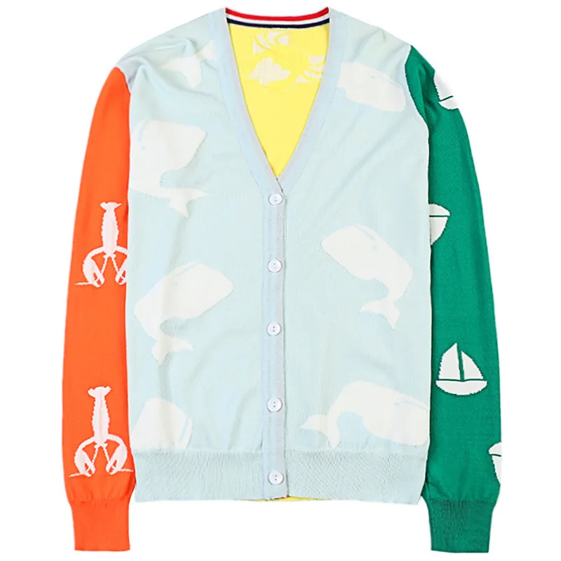 Shuchan Autumn 2019 New Items High Street Cardigan Women Asymmetry Pattern Korean Top Knit Sweater Women V-Neck 10851 
Shuchan Autumn 2019 New Items High Street Cardigan Women Asymmetry Pattern Korean Top Knit Sweater Women V-Neck 10851