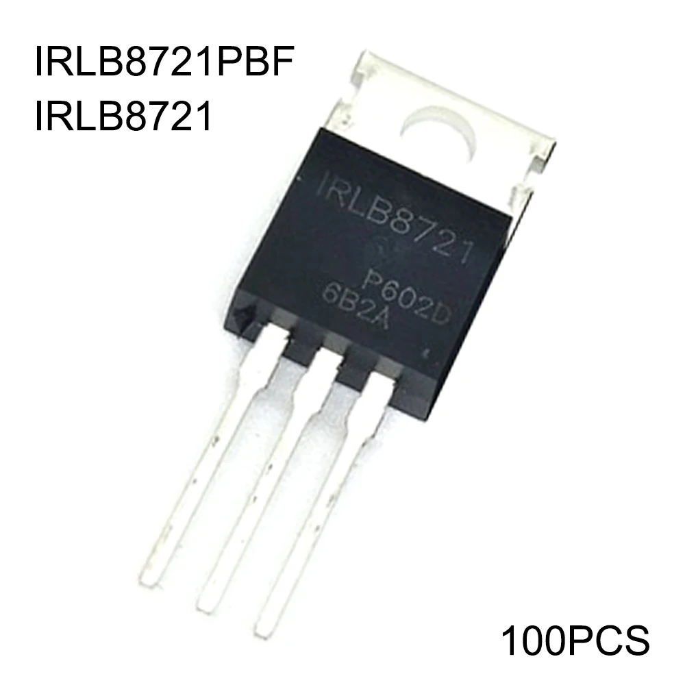 

100% New 100 Pcs/Lot IRLB8721PBF IRLB8721 MOSFET N-CH 30V 62A TO-220AB IC Hight Quality