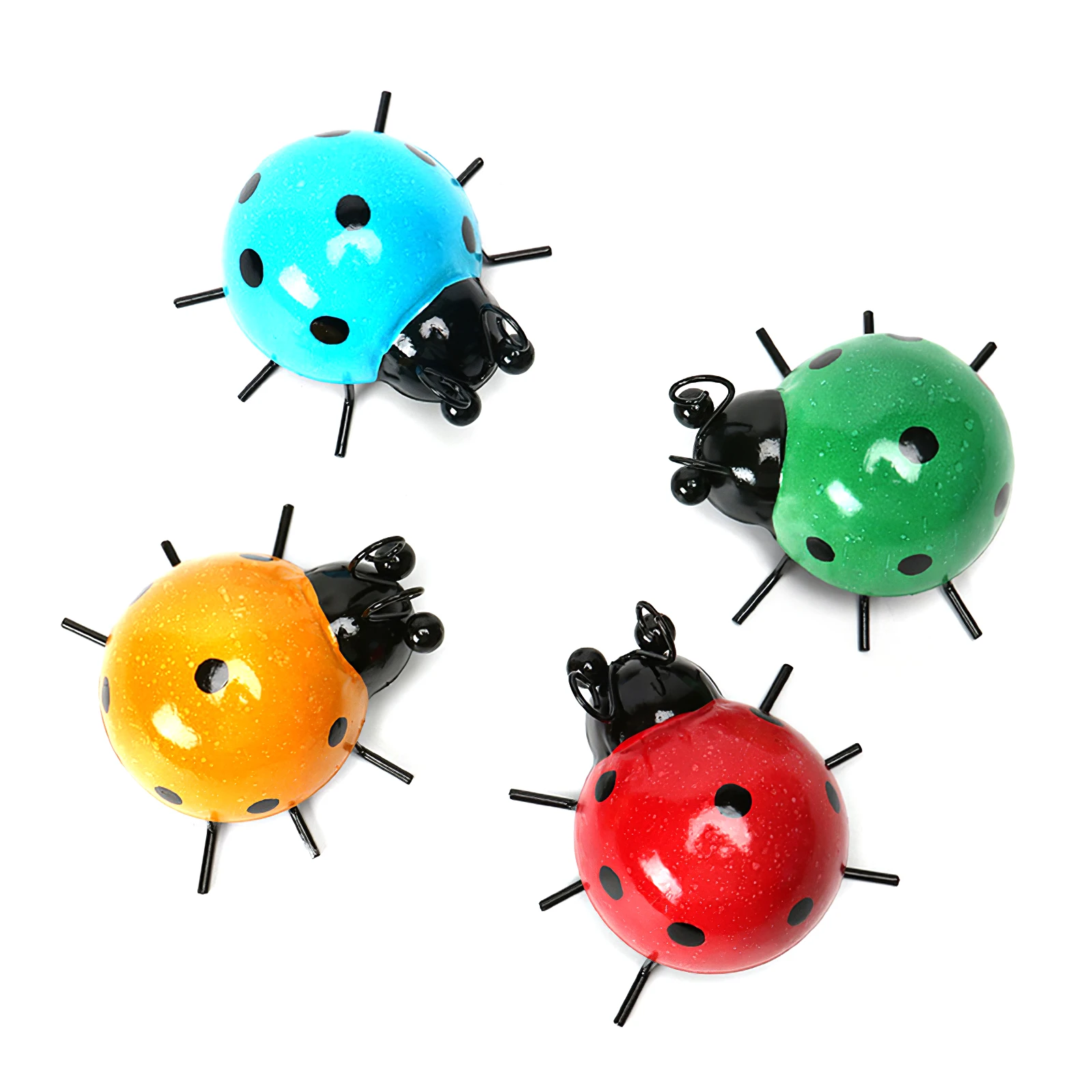 4pcs Mini Metal Ladybug Beetle Fence Hanger Wall Hanging Sculpture Ornament Patio Garden Decor For Home Outdoor Statue Figurine
4pcs Mini Metal Ladybug Beetle Fence Hanger Wall Hanging Sculpture Ornament Patio Garden Decor For Home Outdoor Statue Figurine