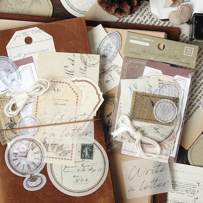 30 Pcs/set Vintage Literary Creative Handbook Decorative Collage Paper Scrapbooking Diy Stickers Retro Natural Collection Diary
30 Pcs/set Vintage Literary Creative Handbook Decorative Collage Paper Scrapbooking Diy Stickers Retro Natural Collection Diary