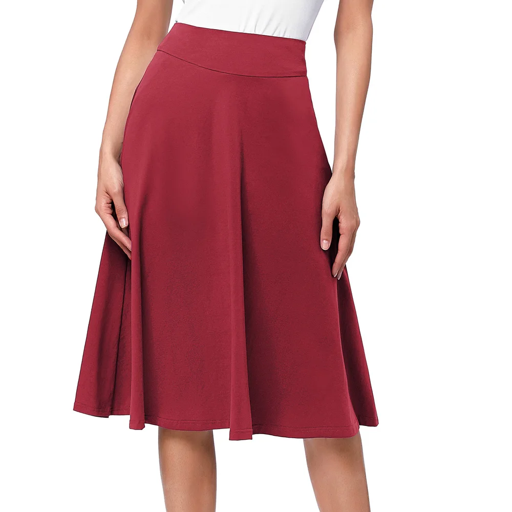 Belle Poque Women Pleated Skirt 2020 Fashion Streetwear Casual Ladies Saia Skirts High Waist Elegant | Женская одежда