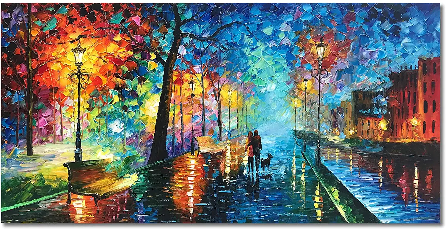 Abstract Hand-painted Oil Painting On Canvas Romantic Street Lamp Night View Art Painting For Life And Office Decoration
Abstract Hand-painted Oil Painting On Canvas Romantic Street Lamp Night View Art Painting For Life And Office Decoration