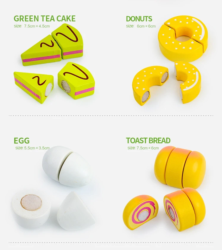 Children's Toys Kitchen Miniature Food Cutting Cake Montessori Cute Wooden Toys For Girls Kitchen Toys For Kids 2 to 4 Years Old
Children's Toys Kitchen Miniature Food Cutting Cake Montessori Cute Wooden Toys For Girls Kitchen Toys For Kids 2 to 4 Years Old