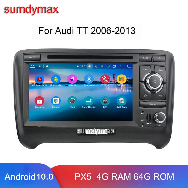 Автомобильный радиоприемник 8 ядер Android 12 для audi TT MK2 2006-2013, автомобильный мультимедийный плеер с gps-навигацией, аудио стерео dsp carplay BT RDS
Автомобильный радиоприемник 8 ядер Android 12 для audi TT MK2 2006-2013, автомобильный мультимедийный плеер с gps-навигацией, аудио стерео dsp carplay BT RDS