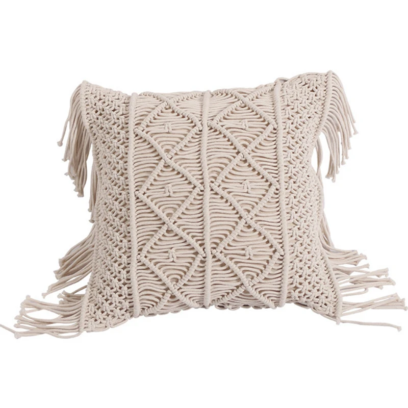 Boho Pillow Case Cotton Linen Macrame Cushion Cover Handwoven Throw Pillow Cover Case Pillowcase Home Sofa Bed Decor 45x45cm
Boho Pillow Case Cotton Linen Macrame Cushion Cover Handwoven Throw Pillow Cover Case Pillowcase Home Sofa Bed Decor 45x45cm