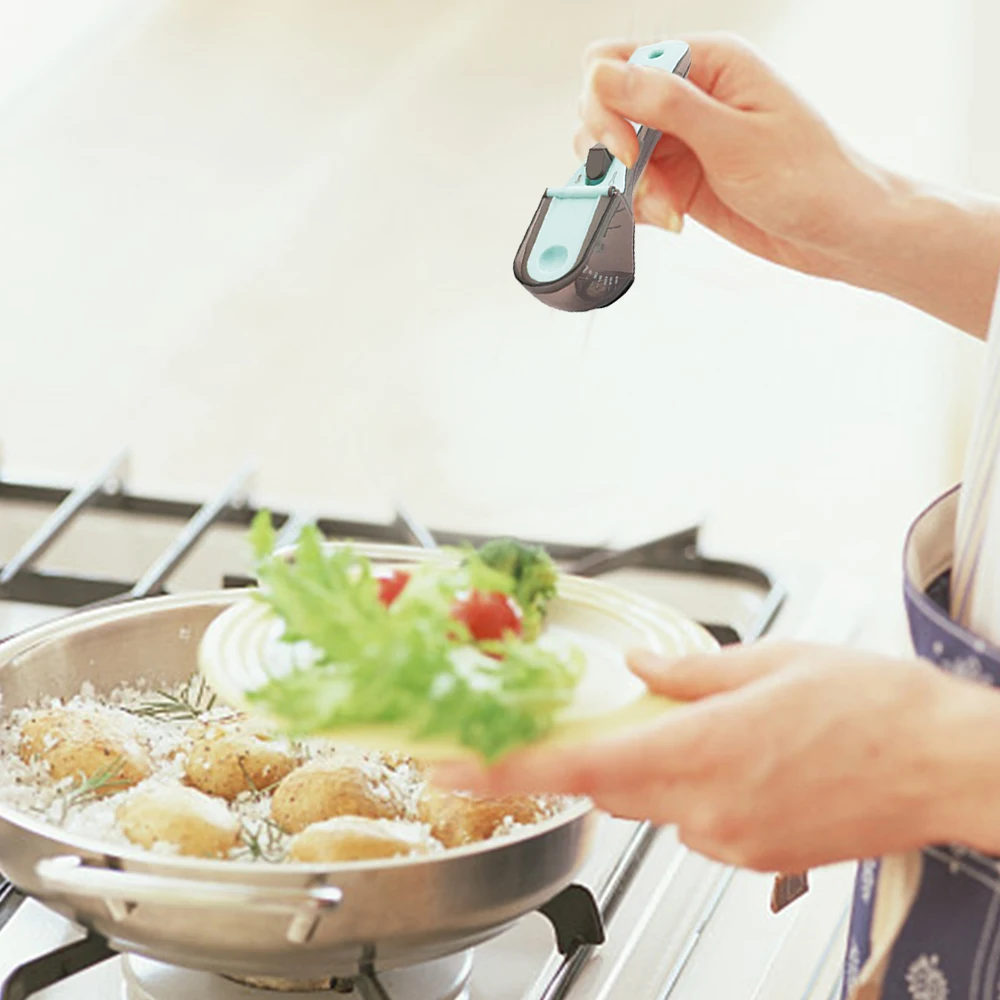 2Pcs Solid Powder Liquid Measurement Baking Tool Adjustable Measuring Spoons With Snaps Multifunctional Measuring Cups
2Pcs Solid Powder Liquid Measurement Baking Tool Adjustable Measuring Spoons With Snaps Multifunctional Measuring Cups