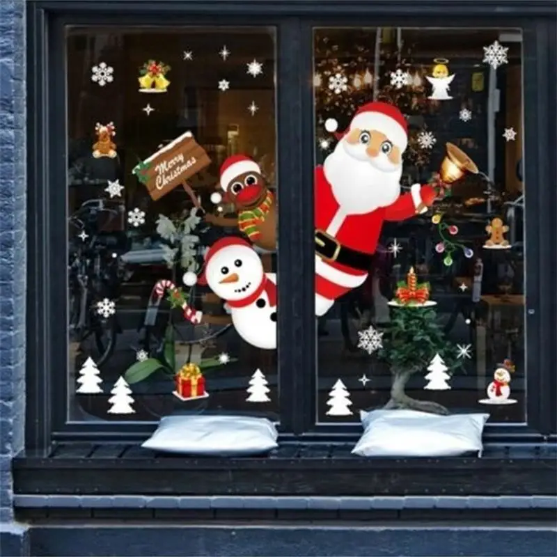 Glass Applique White Pvc Sticker Christmas Wall Windows Christmas Sticker Window Sticker Xmas Home Decal Economic Beautiful
Glass Applique White Pvc Sticker Christmas Wall Windows Christmas Sticker Window Sticker Xmas Home Decal Economic Beautiful