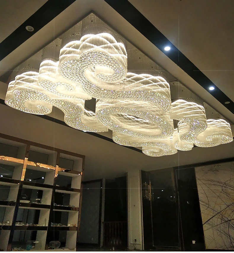 Customized Engineering Hotel Crystal Light Rectangular Jewelry Store Lamp Sales Department Lighting Project Lobby Ceiling Light
Customized Engineering Hotel Crystal Light Rectangular Jewelry Store Lamp Sales Department Lighting Project Lobby Ceiling Light