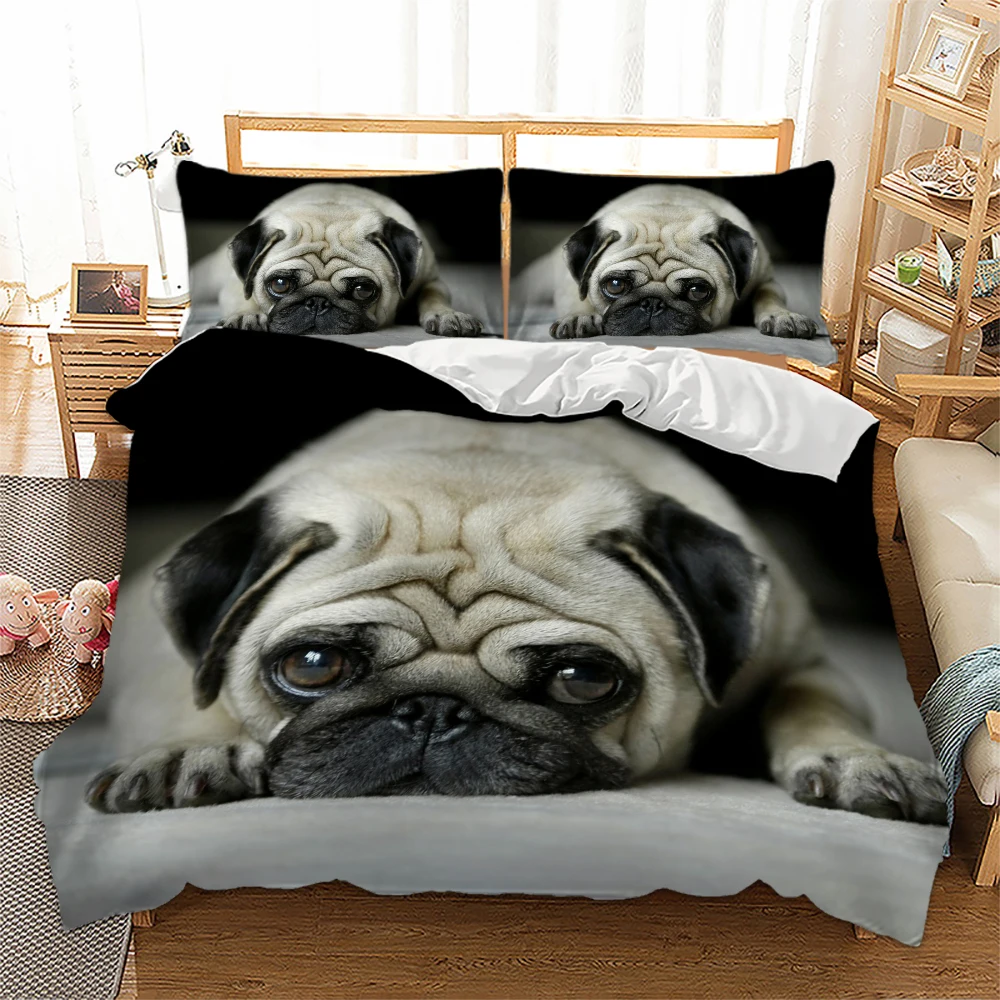 3d Cute Dog Duvet Cover Queen King Size Bedding Set Pug Comforter High Quality Kids Cartoon Quilt Cover
3d Cute Dog Duvet Cover Queen King Size Bedding Set Pug Comforter High Quality Kids Cartoon Quilt Cover