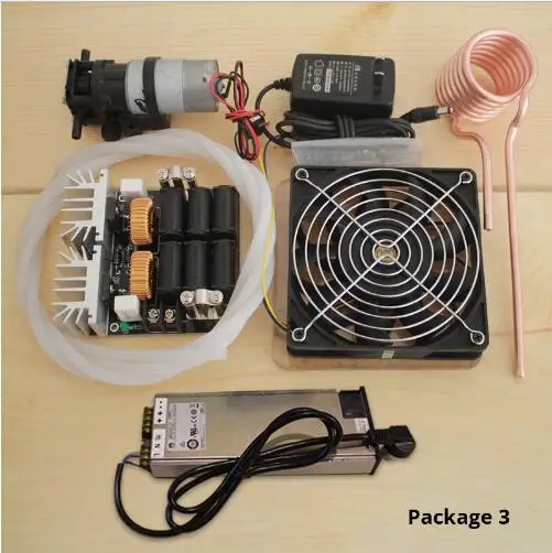 1000W PACKAGE3 High frequency induction heating machine ZVS Induction Heating PCB Board Metal furnace Melting gold,silver,copper
1000W PACKAGE3 High frequency induction heating machine ZVS Induction Heating PCB Board Metal furnace Melting gold,silver,copper